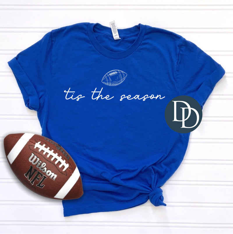 Tis The Football Season (White Ink) *Screen Print Transfer*