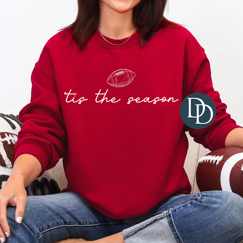 Tis The Football Season (White Ink) *Screen Print Transfer*