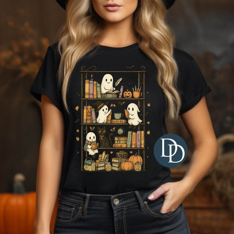 OVERSIZED Vintage Bookshelf Ghosts *DTF Transfer*