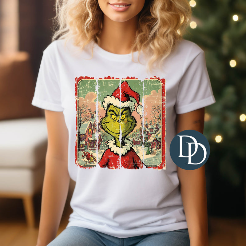 Vintage Christmas Green Guy Posters *DTF Transfer*