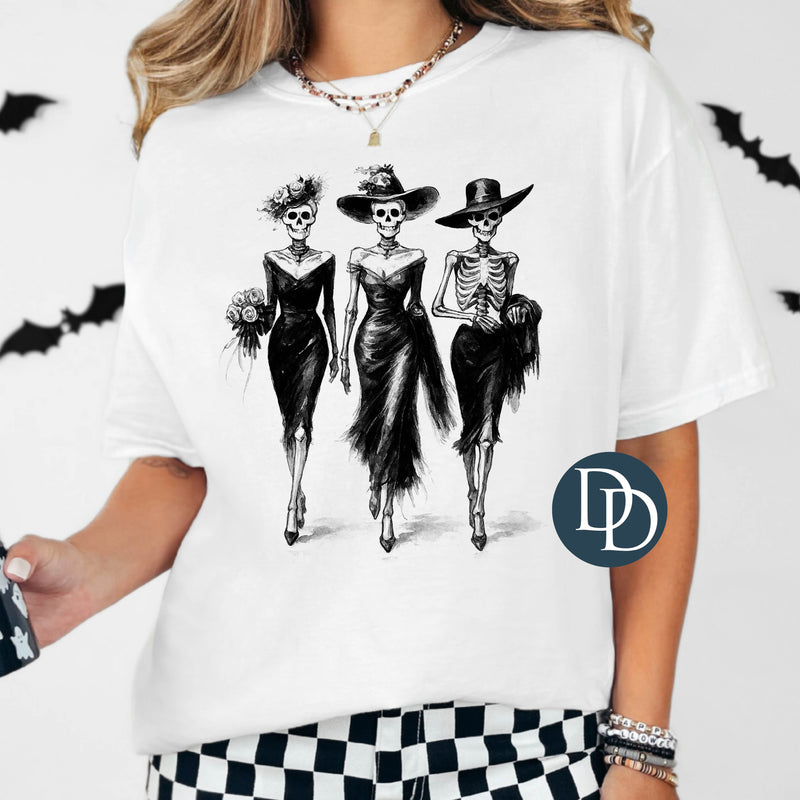 OVERSIZED Vogue Skeleton Ladies *DTF Transfer*