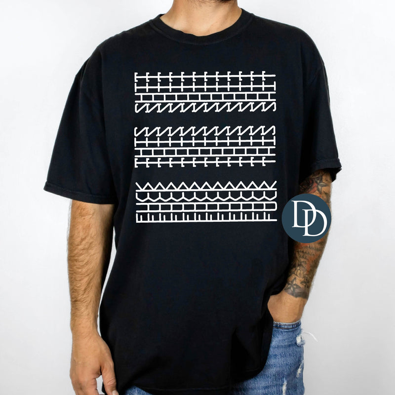 WHITE Fck Ths Sht Read Sideways *DTF Transfer*