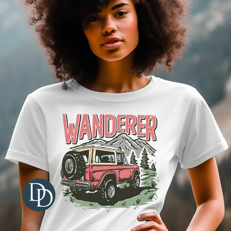 Wanderer Jeep Mountains *DTF Transfer*