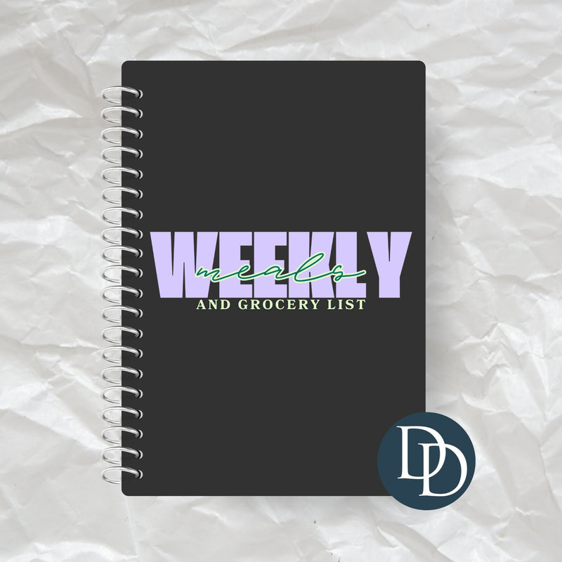 Weekly Meals And Grocery List *Journal UV DTF Decal*