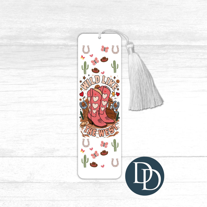 Wild Like the West Cacti Cowboys *UV DTF Bookmark Decal*