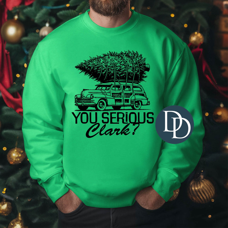 You Serious Clark Car (Black Ink) *Screen Print Transfer*