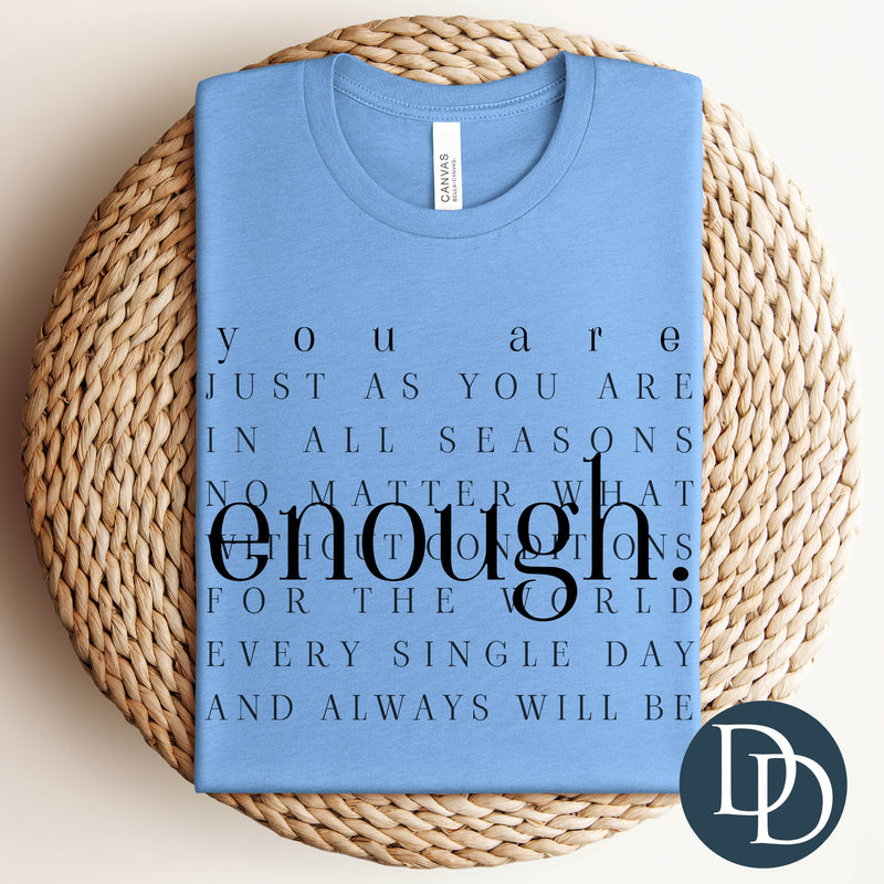 You are Enough Collage (Black Ink) - NOT RESTOCKING - *Screen Print Transfer*