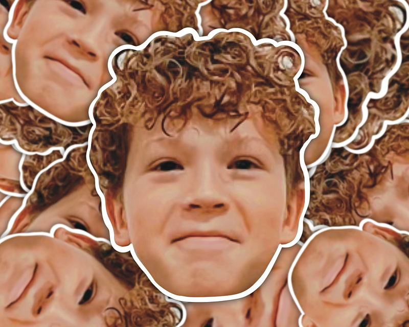 Custom Big Head Stickers