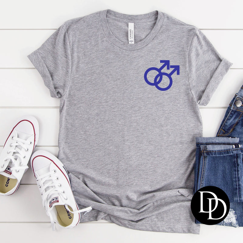 Gay Symbols (Royal Blue) *Screen Print Transfer*