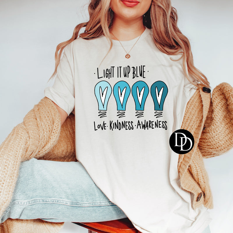 Light It Up Blue *DTF Transfer*