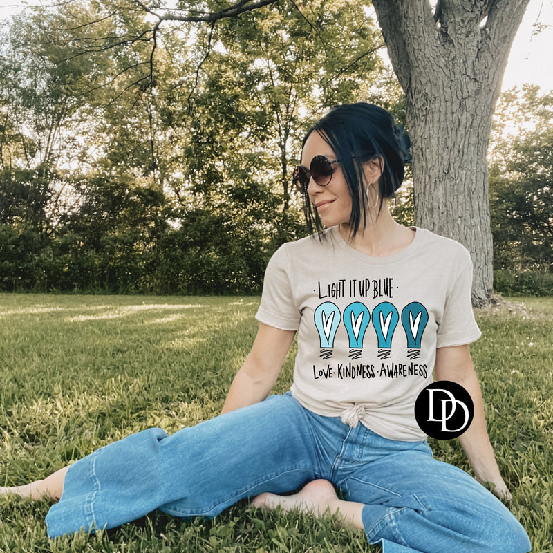 Light It Up Blue *DTF Transfer*