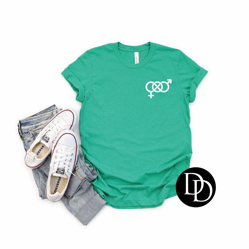 Bisexual symbol *Screen Print Transfer*