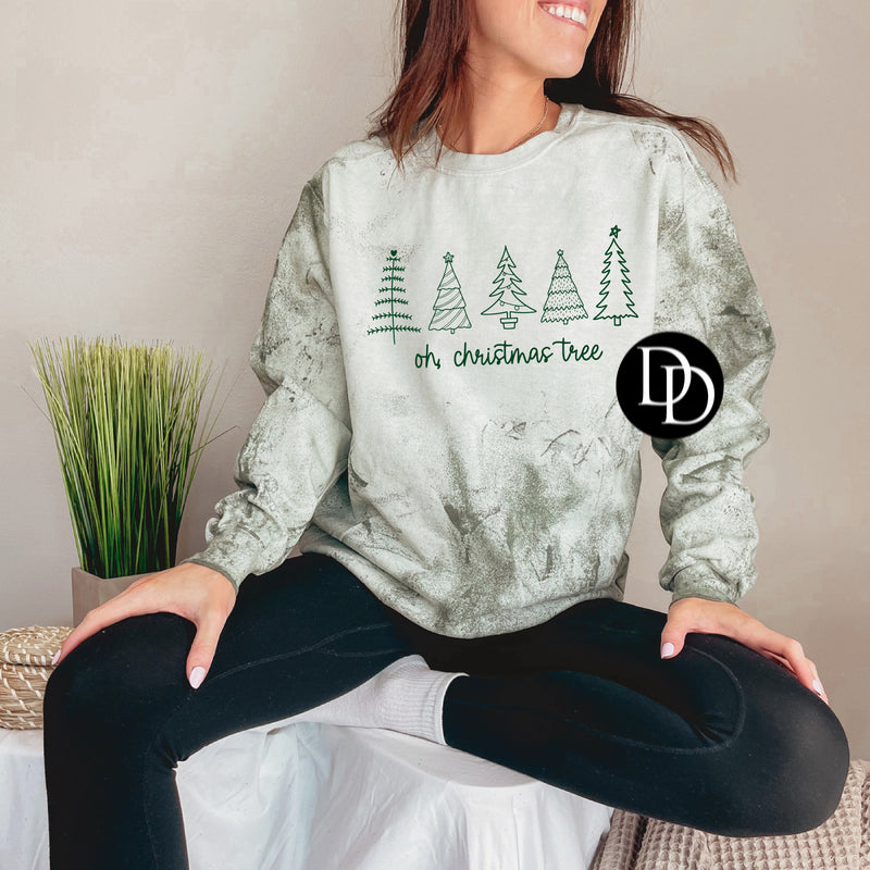 Oh, Christmas Tree (Hunter Green Ink)  *Screen Print Transfer*