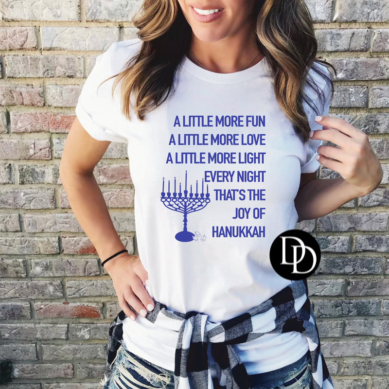 That’s The Joy Of Hanukkah (Royal Blue Ink) *Screen Print Transfer*