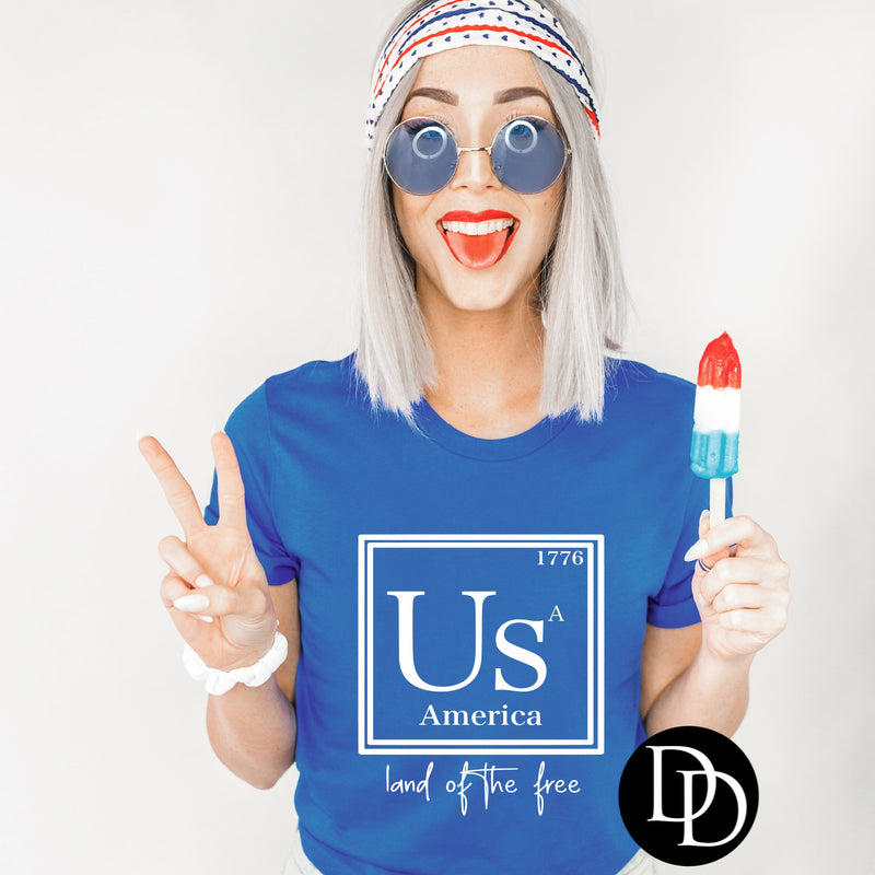 USA Land Of The Free *Screen Print Transfer*