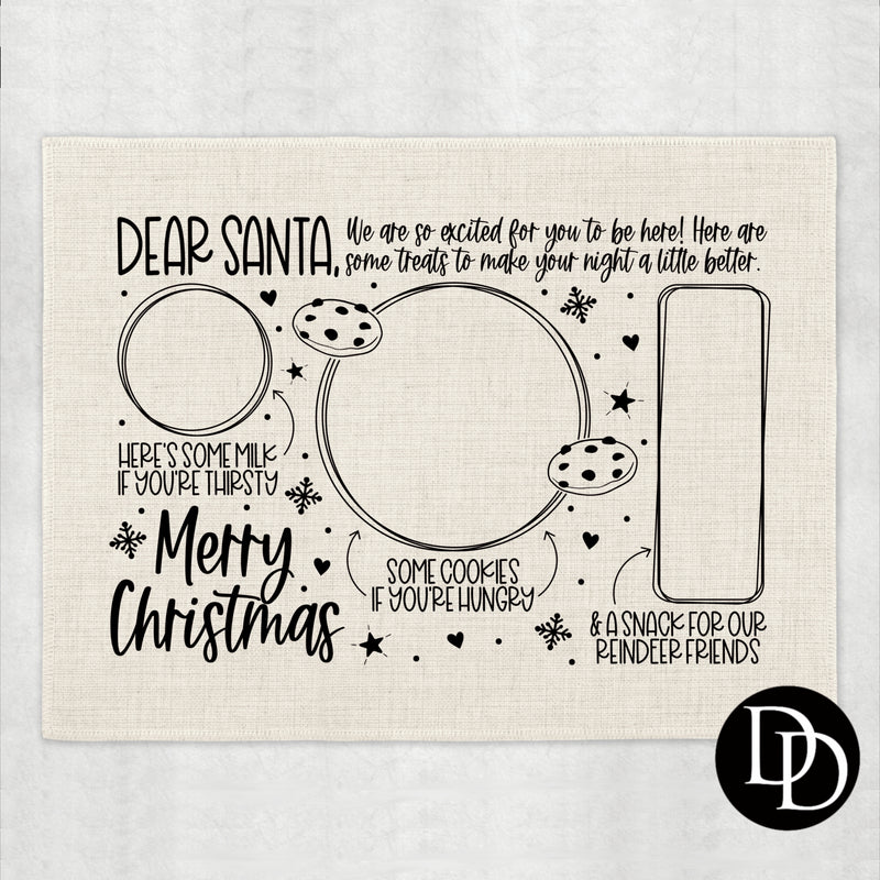 Dear Santa Placemat *Screen Print Transfer*