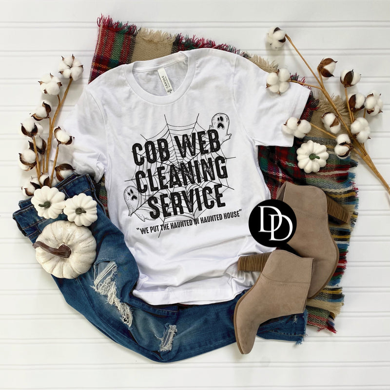 Cob Web Cleaning Service - NOT RESTOCKING - *Screen Print Transfer*